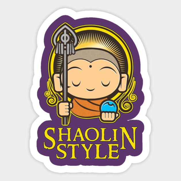 Nerdy Tee - Shaolin Style Sticker by KennefRiggles